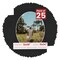 Black Suede Mat Board for 12x16 Frames - Oval Opening for 11x14 Photos